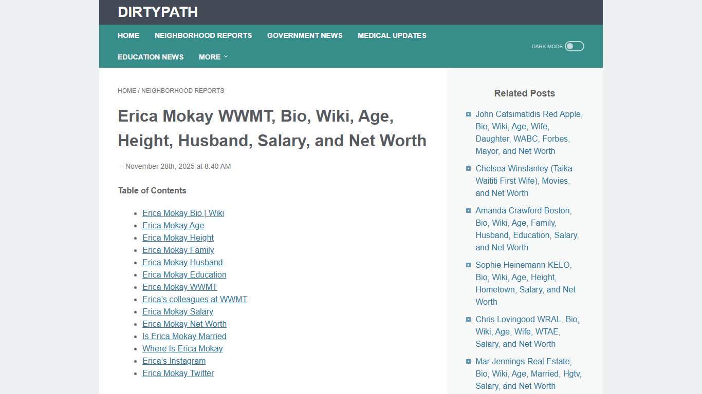 Erica Mokay WWMT, Bio, Wiki, Age, Height, Husband, Salary, and Net Worth