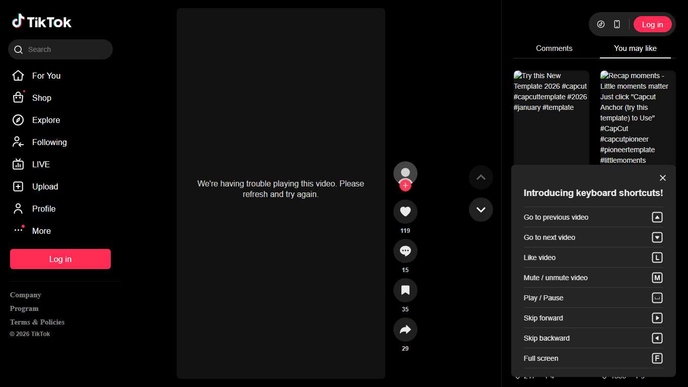 Happy New Year 2026 Celebration Video Template TikTok